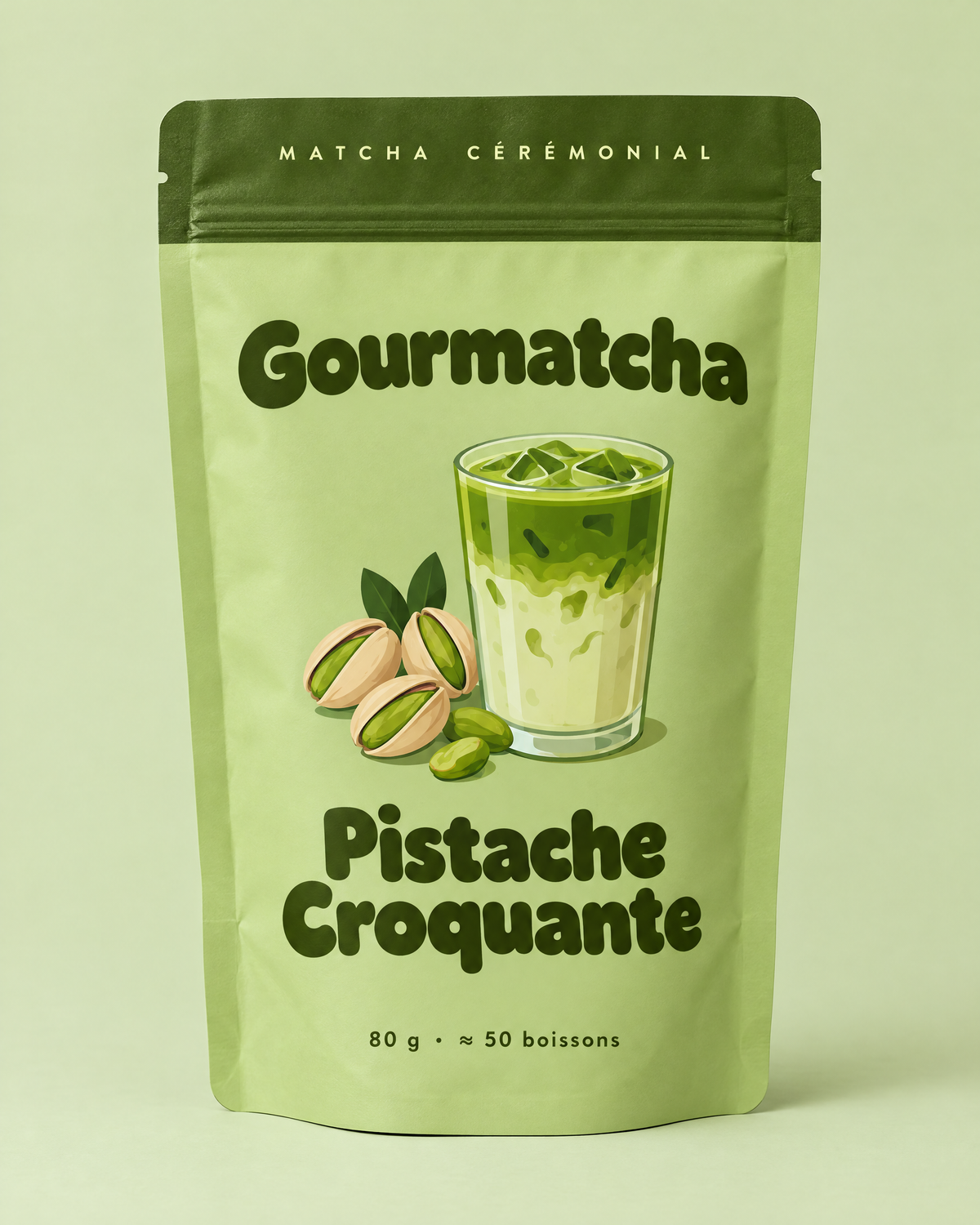 Sachet Gourmatcha Pistache Croquante