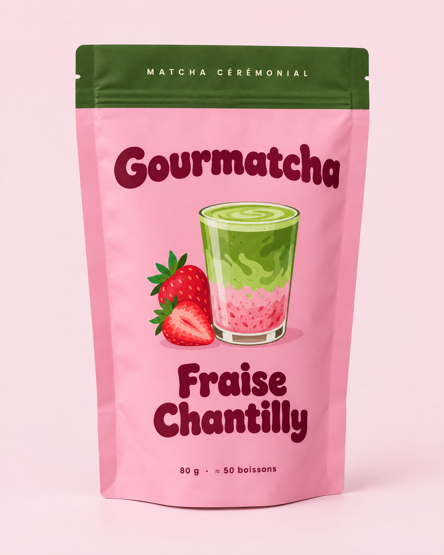 Sachet Gourmatcha Fraise Chantilly