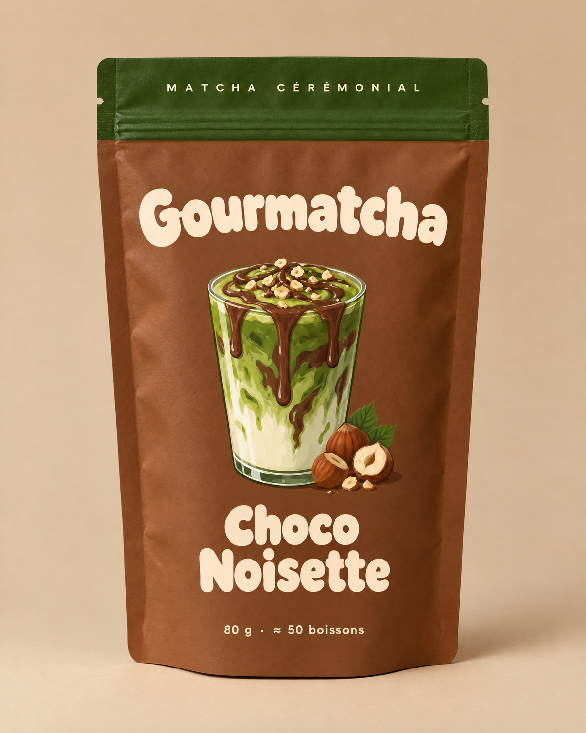 Sachet Gourmatcha Choco Noisette